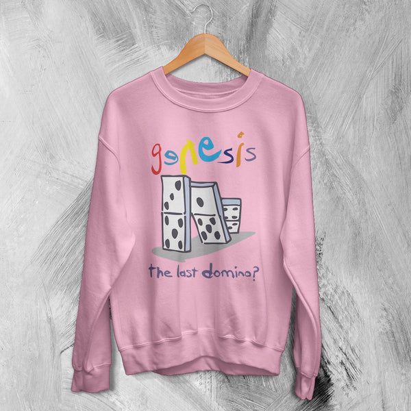 Genesis Tour Sweatshirt The Last Domino Genesis Shirt Concert Music Crewneck - Light Pink - WorldWideShirt