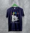 Genesis Tour T-Shirt The Last Domino Genesis Shirt Concert Music Tee - Navy Blue - WorldWideShirt