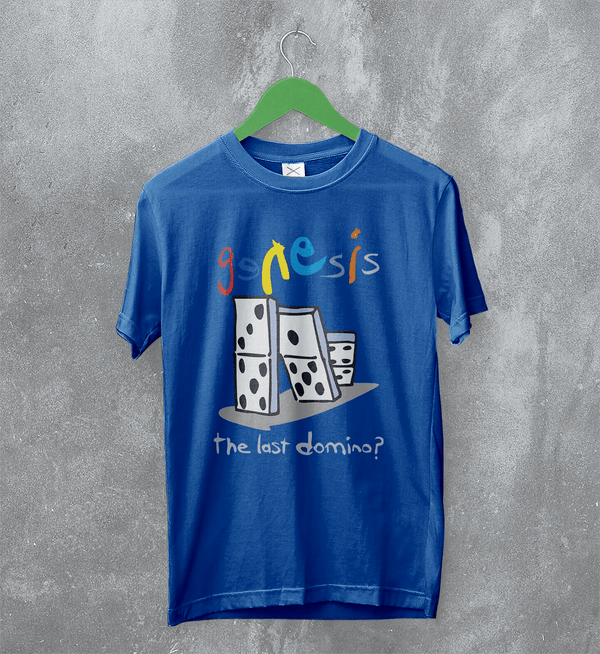 Genesis Tour T-Shirt The Last Domino Genesis Shirt Concert Music Tee - Royal Blue - WorldWideShirt