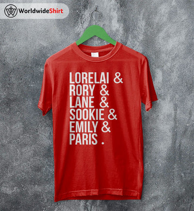 Gilmore Girls Cast T-shirt Gilmore Girls TV Show Shirt - WorldWideShirt