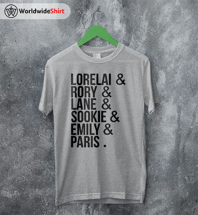 Gilmore Girls Cast T-shirt Gilmore Girls TV Show Shirt - WorldWideShirt