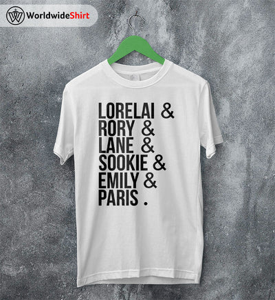 Gilmore Girls Cast T-shirt Gilmore Girls TV Show Shirt - WorldWideShirt