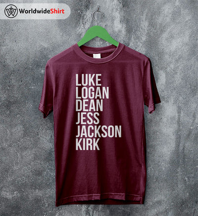 Gilmore Girls Men Cast T-shirt Gilmore Girls TV Show Shirt - WorldWideShirt