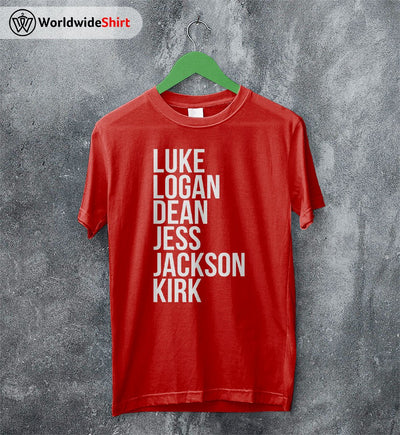 Gilmore Girls Men Cast T-shirt Gilmore Girls TV Show Shirt - WorldWideShirt