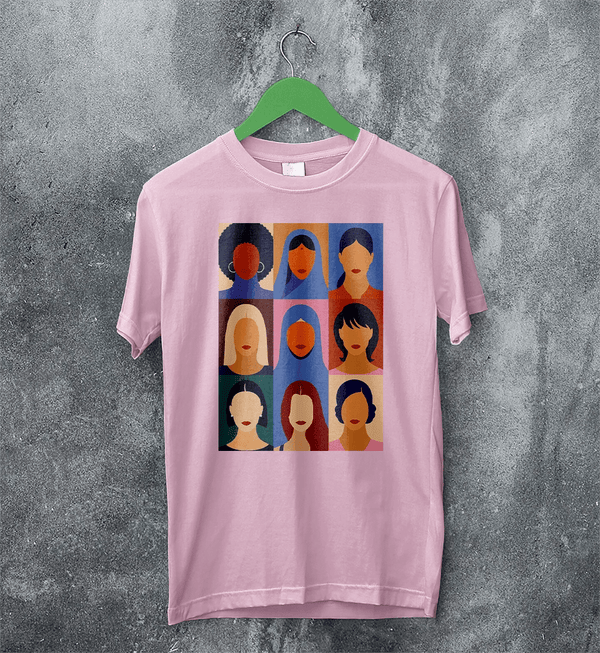 Girls Relations T-Shirt Women's Day Shirt Club Feminist Tee Strong Women Gift - Light Pink - WorldWideShirt