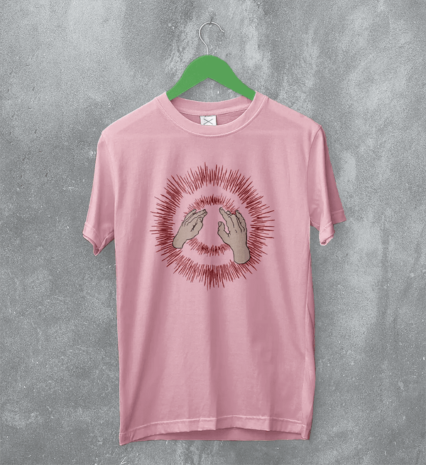 Godspeed You! Black Emperor T-Shirt Lift Your Skinny Fists like Antennas to Heaven Shirt - Light Pink - WorldWideShirt