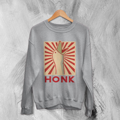 Goose Game Sweatshirt Honk Sweater Duck Lover Village Gift - WorldWideShirt