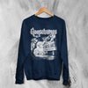 Goosebumps Land Sweatshirt HorrorLand Goosebumps Shirt Horror Movie Crewneck - Navy Blue - WorldWideShirt