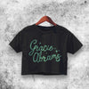 Gracie Green Logo Crop Top Gracie Abrams Shirt Aesthetic Y2K Shirt - WorldWideShirt