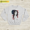 Graphic Lana With American Flag Sweatshirt Lana Del Rey Shirt Lana - WorldWideShirt