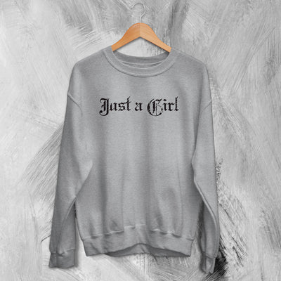 Gwen Stefani Sweatshirt Just A Girl Sweater Retro Ska Pop Rock Music Fan Gear - WorldWideShirt