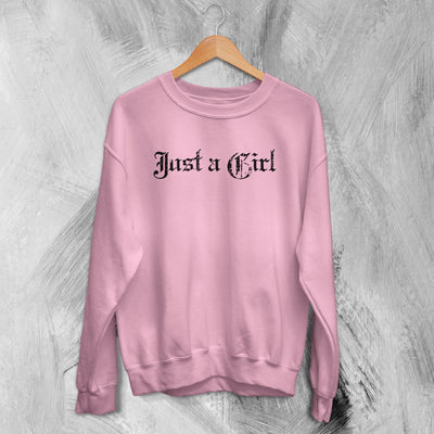 Gwen Stefani Sweatshirt Just A Girl Sweater Retro Ska Pop Rock Music Fan Gear - WorldWideShirt