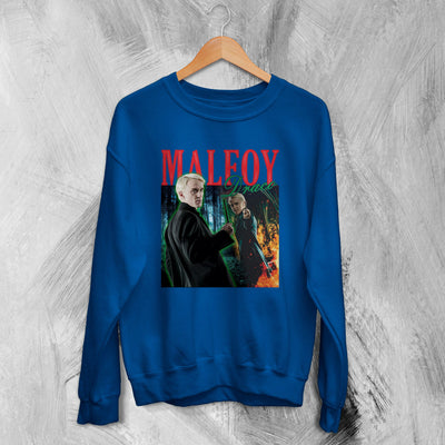 Harry Potter Sweatshirt Bootleg Draco Malfoy Shirt Slytherin Wizard Movie Sweater - WorldWideShirt