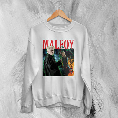 Harry Potter Sweatshirt Bootleg Draco Malfoy Shirt Slytherin Wizard Movie Sweater - WorldWideShirt