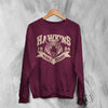 Hawkins University Middle School Sweatshirt Hawkins University Shirt - Red Maroon - WorldWideShirt