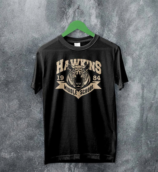 Hawkins University Middle School T-shirt Hawkins University Shirt - Black - WorldWideShirt