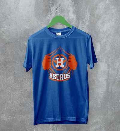 Houston Astros Baseball T-Shirt Old School Houston Astros Shirt Astros Fanatics - WorldWideShirt