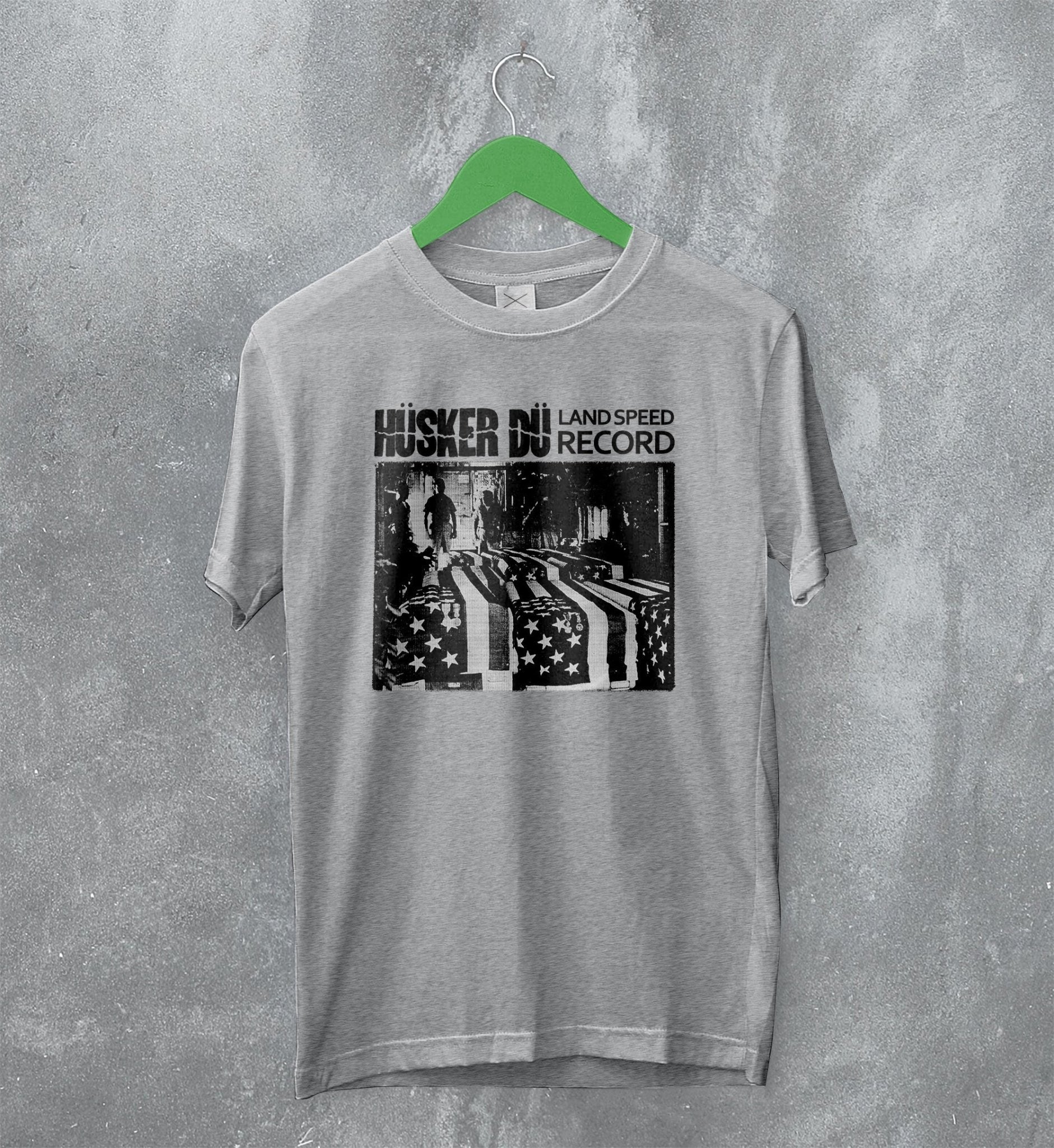 Hüsker Dü T-Shirt Land Speed Record Tee Vintage Rock Shirt 80s 