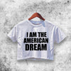 I Am The American Dream Britney Inspired Crop Top Britney Shirt Aesthetic Y2K Shirt - WorldWideShirt