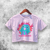 I AM UNHINGED Bibble Crop Top Bibble Shirt Aesthetic Y2K Shirt - WorldWideShirt