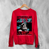 Interstellar Astronaut Sweatshirt Christopher Nolan Interstellar Shirt Space Movie Crewneck - Red - WorldWideShirt