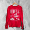 Interstellar Astronaut Sweatshirt Directed By Christopher Nolan Shirt Interstellar Movie Crewneck - Red - WorldWideShirt