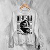 Interstellar Astronaut Sweatshirt Directed By Christopher Nolan Shirt Interstellar Movie Crewneck - White - WorldWideShirt