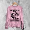 Interstellar Black Hole Sweatshirt Christopher Nolan Astronaut Shirt Space Interstellar Crewneck - Light Pink - WorldWideShirt