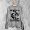 Interstellar Black Hole Sweatshirt Christopher Nolan Astronaut Shirt Space Interstellar Crewneck - Sport Grey - WorldWideShirt