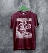 Interstellar Black Hole T-Shirt Christopher Nolan Astronaut Shirt Space Interstellar Tee - Red Maroon - WorldWideShirt