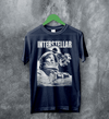 Interstellar Black Hole T-Shirt Christopher Nolan Astronaut Shirt Space Interstellar Tee - Navy Blue - WorldWideShirt