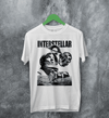 Interstellar Black Hole T-Shirt Christopher Nolan Astronaut Shirt Space Interstellar Tee - White - WorldWideShirt