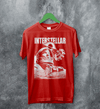 Interstellar Black Hole T-Shirt Christopher Nolan Astronaut Shirt Space Interstellar Tee - Red - WorldWideShirt
