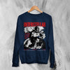 Interstellar Space Sweatshirt Christopher Nolan Interstellar Shirt Sci-fi Movie Crewneck - Navy Blue - WorldWideShirt