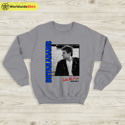 Into The Fire World Tour '87 Sweatshirt Bryan Adams Shirt Music Shirt - WorldWideShirt