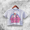 Ironic Alpha Male Unicorn Crop Top Unicorn Shirt Aesthetic Y2K Shirt - WorldWideShirt
