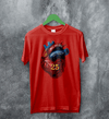 Jack Off Jill 25th Anniv T-Shirt Studio Jack Off Jill Shirt Album Artsy Tee - Red - WorldWideShirt