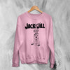 Jack Off Jill Devil Goth Sweatshirt Gothic Lolita Jack Off Jill Shirt Oni Artsy Crewneck - Light Pink - WorldWideShirt