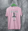 Jack Off Jill Goth Lolita T-Shirt Gothic Bad Girl Jack Off Jill Shirt Babe Artsy Tee - Light Pink - WorldWideShirt