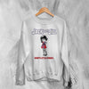 Jack Off Jill Grrrl Sweatshirt Daddys Little Cannibal Jack Off Jill Shirt Goth Artsy Crewneck - White - WorldWideShirt