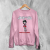 Jack Off Jill Grrrl Sweatshirt Daddys Little Cannibal Jack Off Jill Shirt Goth Artsy Crewneck - Light Pink - WorldWideShirt