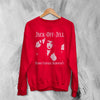 Jack Off Jill Sweatshirt Humid Teenage Mediocrity Jack Off Jill Shirt Album Artsy Crewneck - Red - WorldWideShirt