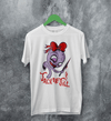 Jack Off Jill T-Shirt Goth Pink Grrrl Jack Off Jill Shirt Artsy Rock Tee - White - WorldWideShirt