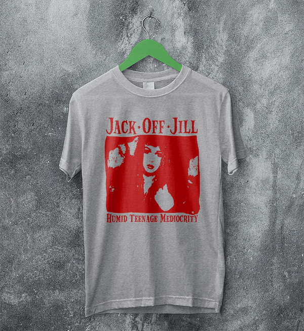 Jack Off Jill T-Shirt Humid Teenage Mediocrity Jack Off Jill Shirt Album Artsy Tee - Sport Grey - WorldWideShirt