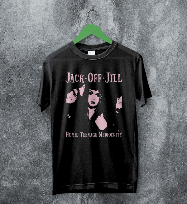 Jack Off Jill T-Shirt Humid Teenage Mediocrity Jack Off Jill Shirt Album Artsy Tee - Black - WorldWideShirt
