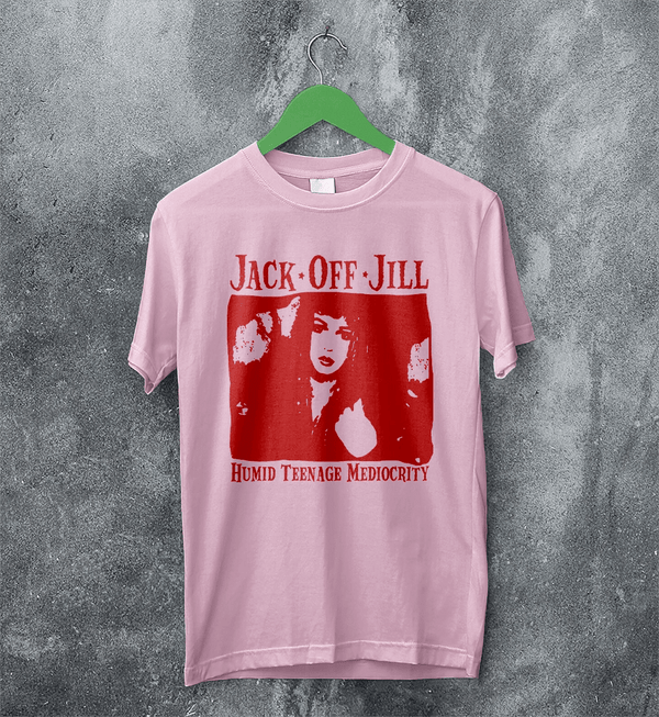 Jack Off Jill T-Shirt Humid Teenage Mediocrity Jack Off Jill Shirt Album Artsy Tee - Light Pink - WorldWideShirt