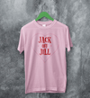 Jack Off Jill T-Shirt Love Goth Jack Off Jill Shirt Gothic Simple Artsy Tee - Light Pink - WorldWideShirt