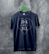 Jack Off Jill T-Shirt Love Goth Jack Off Jill Shirt Gothic Simple Artsy Tee - Navy Blue - WorldWideShirt