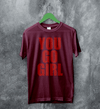 Jax Iconic T-Shirt Quote Women's Day Shirt You Go Girl Happy Bunny Tee - Red Maroon - WorldWideShirt