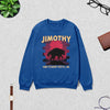 Jimothy Seattle Sweatshirt Jimothy The Raccoon Shirt Cool Wild Animals Crewneck - Royal Blue - WorldWideShirt